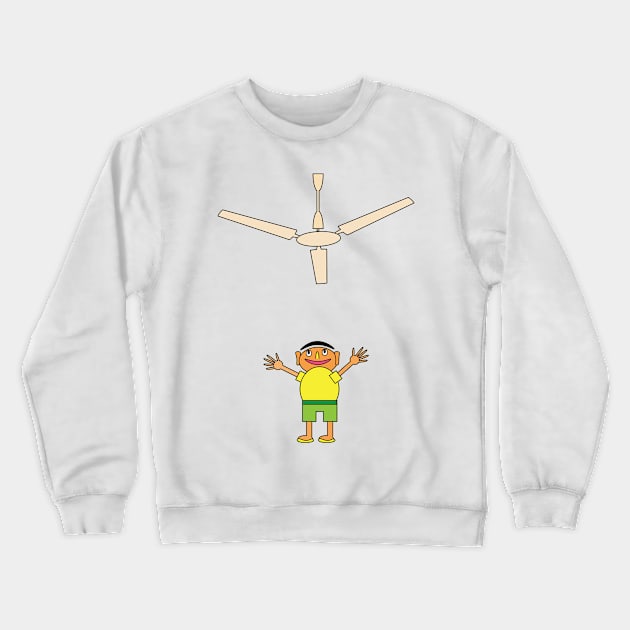 Cartoon Fan! Crewneck Sweatshirt by Madhur